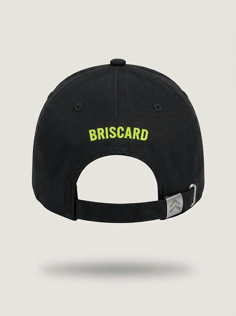 Casquette Briscard noire, vue de dos